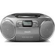 Boombox - PHILIPS - AZB600/12 - Lecteur CD, cassette et radio - Amplification dynamique des basses-0