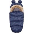 SPRINGOS® Chancelière d'hiver sac de couchage pour bébé avec oreilles rigolotes pour poussette 45 x 90 cm-0