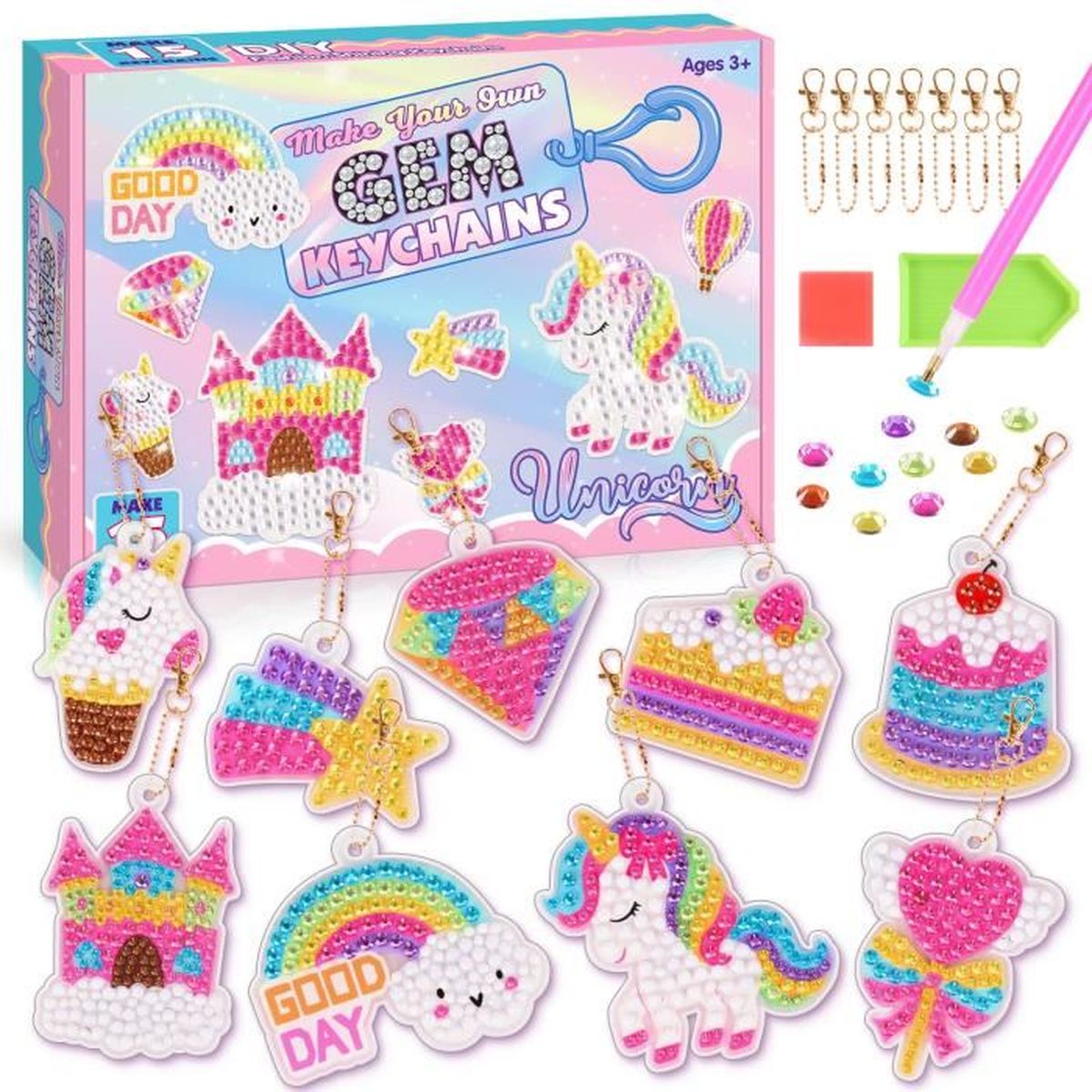 Cadeau Fille 5 6 7 8 9 10 Ans, Kit Diamond Painting Enfant,Loisir