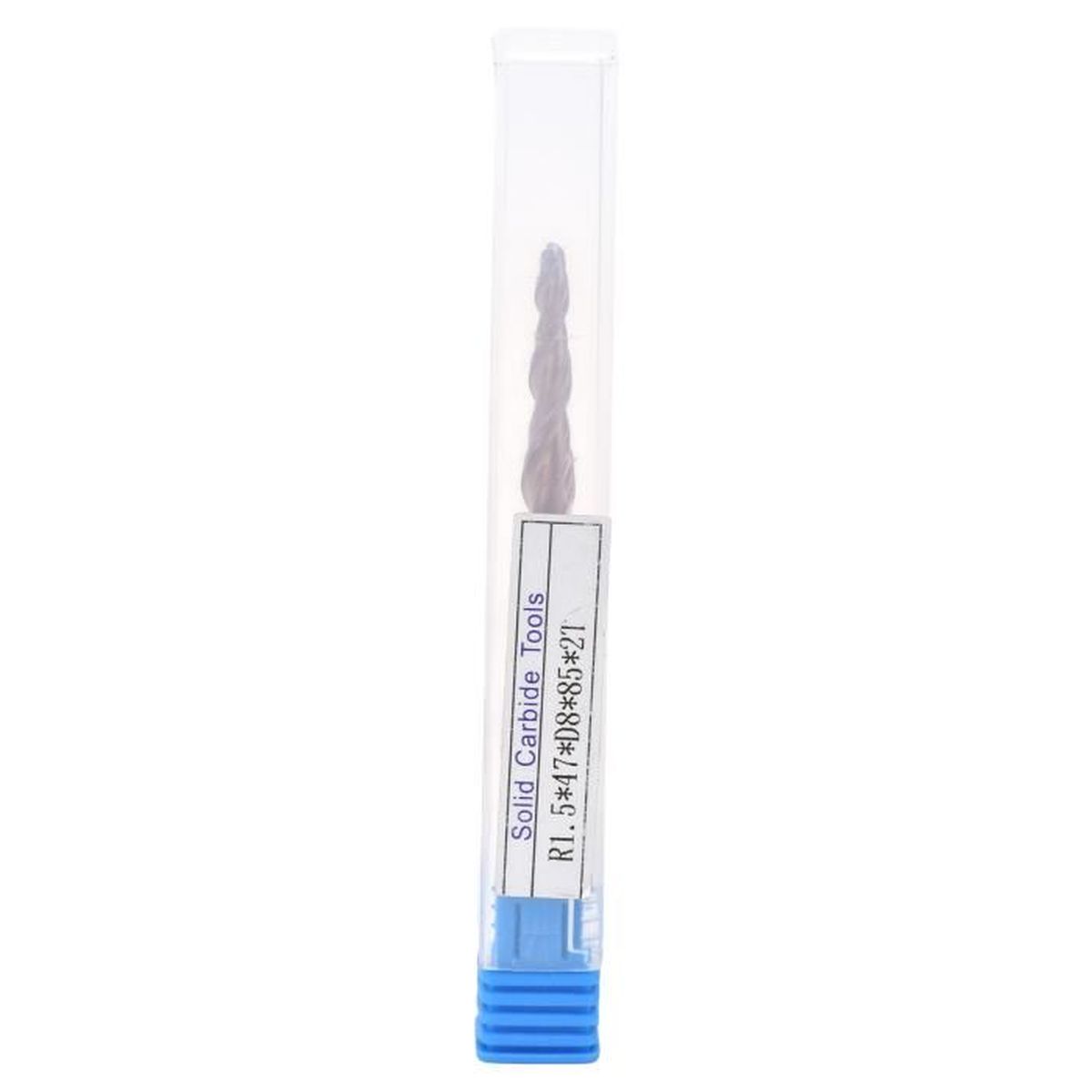 Fraise CNC 2 Flûtes Bout Sphérique Conique - Acier Tungstène Bronze - Pour Bois Et Gravure
