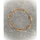 BIJOUXIA Bracelet Motifs Ciselés En Plaqué or 18 CARATS 750/1000 Bijoux Femme