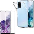 Coque de protection - Phonillico® - Samsung Galaxy S20 PLUS - Silicone Souple - Verre Trempé - Noir
