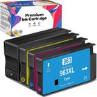 WISETA 963XL 963 Remanufacturées Cartouches d'encre Remplacement pour HP 963 963 XL pour OfficeJet Pro 9010 9012 9013 9014 9015 9016