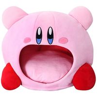 Grande bouche Kirby peluche mignon peluche canapé lit dessin animé poupée Adorable peluche oreiller doux bulle peluche Kawaii