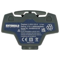 EXTENSILO Batterie compatible avec Kärcher WV5, WV5 Plus, WV2 Premium, WV2 2ND, WV5 Premium, WV6 robot électroménager, gris