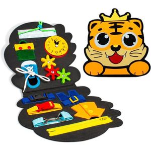 JEU D'APPRENTISSAGE Jouet éducatif Tiger Busy Board Montessori pour en