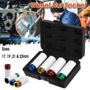 19 FreeTec Jeu de 3 douilles à chocs pour jantes aluminium 17 21 mm