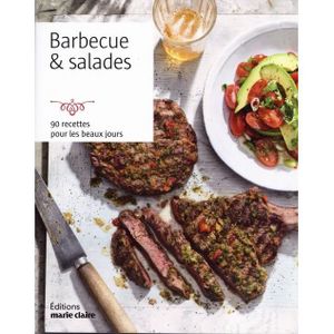 LIVRE ART DE RECEVOIR  Barbecue & salades. 90 recettes pour les beaux jours