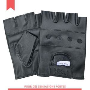 Noir Mitaines cloutées en cuir synthétique Motard Punk Cyclisme Conduite Gants Nouveau Noir Mitaines cloutées en cuir synthétique Motard Punk Cyclisme Conduite Gants Nouveau