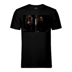 T-SHIRT T-shirt Homme Col Rond Noir Matrix Keanu Reeves Ca