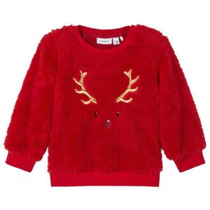 SWEATSHIRT Sweat polaire Rouge Fille Name It Teddy