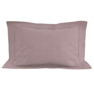 Paire De Taies D’Oreiller Satin Magenta 16x16 – Motif Éléphant – Neuves