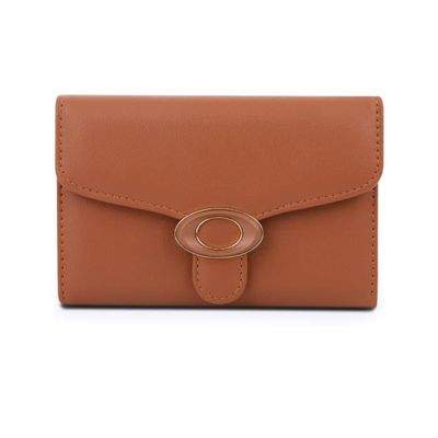 Portefeuille Femme Petit Format En Simili Cuir PU - Design Minimaliste Avec Motif Nuage - Fentes Cartes Et Billets