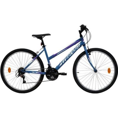 FOURCHE VTT 26'' RIGIDE CINTREE ACIER CHROME AVEC TASSEAUX PIVOT LISSE 250mm 1''1-8 - 28,6mm