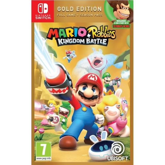Mario + Lapins Crétins Kingdom Battle Édition Gold Jeu Switch