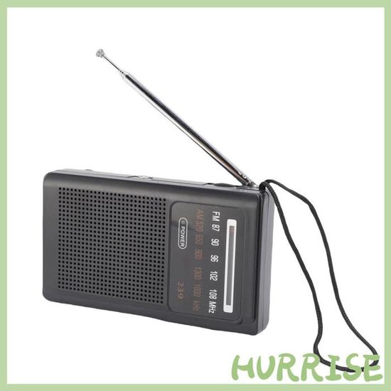 Radio Transistor Portable FM/AM à Piles - Haut-parleur Intégré, 13x7 Cm, Pour Camping, Maison, Voyage