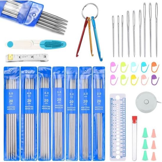 Kit De Couture 37 Pièces Avec Boîte Magnétique - Aiguilles, Dés à Coudre, Découd-vite - Pour Débutants Et Pro