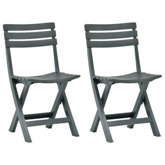 Luxe- Lot de 2 Chaises de jardin pliables- Chaises de salle à manger Contemporain-Fauteuil de jardin relaxation- Chaise De Cam👶1644