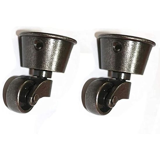 Roulettes Pivotantes En Laiton - Lot De 4, 1 Pouce, Rotation 360°, Charge 220 Lb, Style Rétro