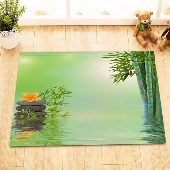 Tapis de bain en bambou naturel Taman