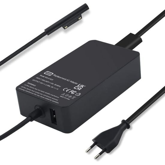 Microsoft Adattatore Caricabatterie Da Muro Da 60W Per Microsoft Surface Pro 9, Surface Pro 8 E Surface Pro 7 - Italiano Micro Sd 512gb - Foto 6