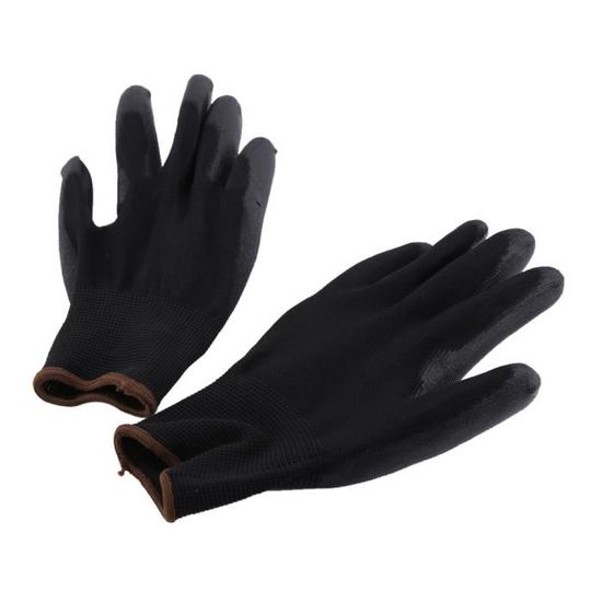 LANON 12 Paires Gants De Travail Gants De Mécanique Pour Hommes Enduits