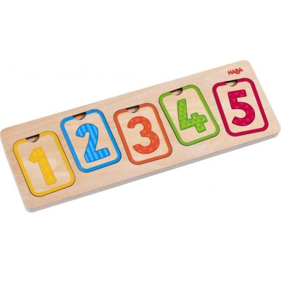 Puzzle en bois Premiers personnages 10 pièces - HABA - Moins de 100 pièces - Multicolore - Enfant