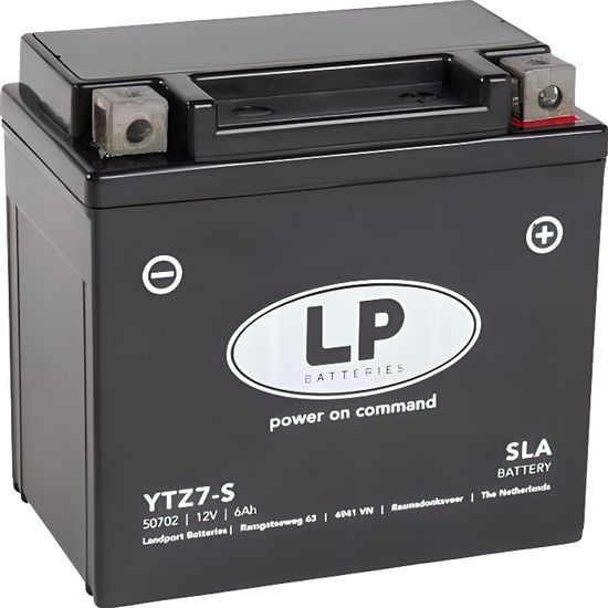 Batterie - HONDA 125 VARADERO de 2001 à 2016 YTZ7S étanche SLA 12V / 6Ah
