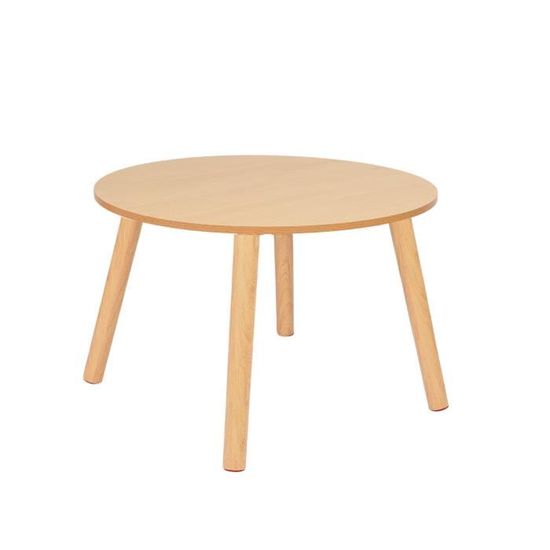 Table Ronde En Style Vintage Pour Salle à Manger - 70 Cm De Diamètre - Idéale Pour Cuisine, Salon Ou Balcon - Marron