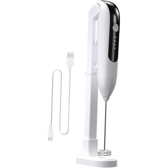 Mousseur à Lait électrique Portable - Pour Latte, Cappuccino, Mélange Boissons, Fonctionne Sur Piles