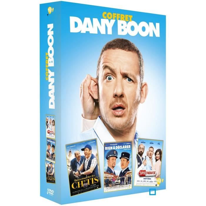 DVD Coffret Dany Boon - Coffret 3 films : Supercondriaque + Rien à déclarer + Bienvenue chez les Ch'tis