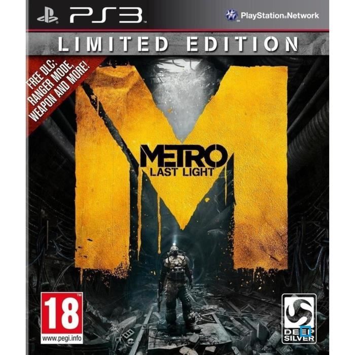 METRO LAST LIGHT EDITION DAY ONE / Jeu console PS3