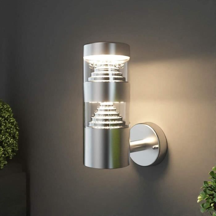 LED Lampe Exterieur Applique Murale Extérieur Acier Inoxydable