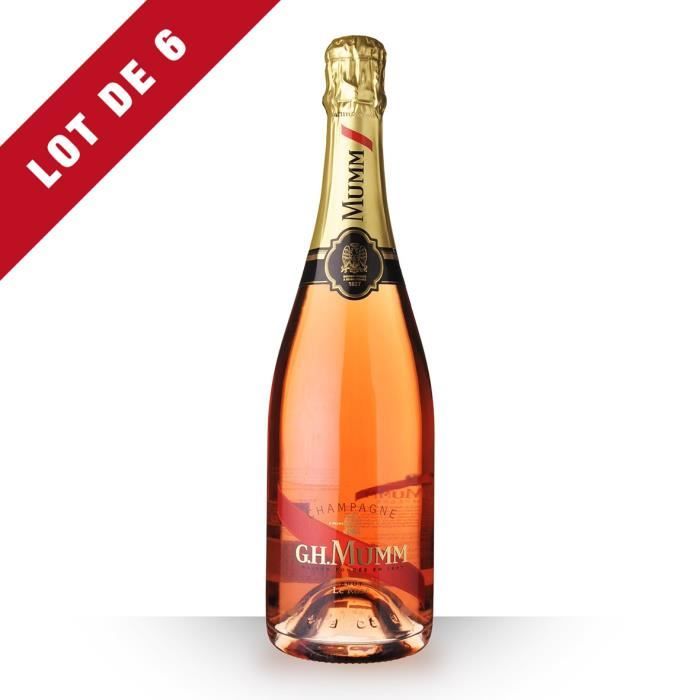 6X Mumm 75cl Brut Rosé - Champagne