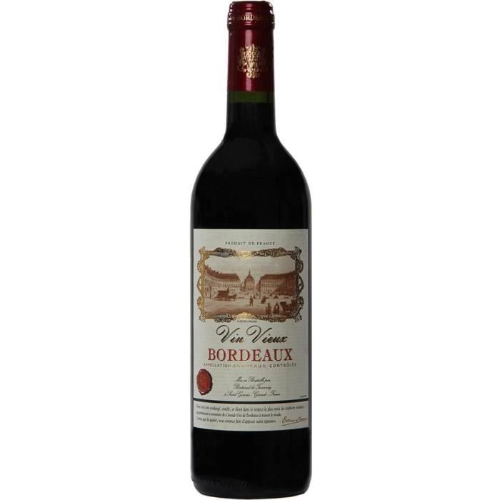 Vin rouge Bordeaux 12° 75cl Vin Vieux