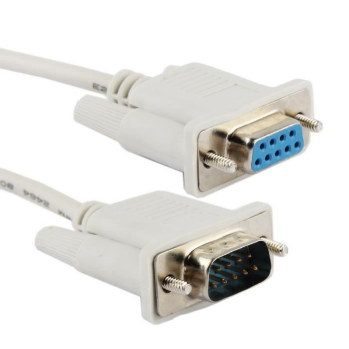 (#49) Db9 Male to Female Rs232 9Pin Serial Extension Cable, Length: 1.5m
