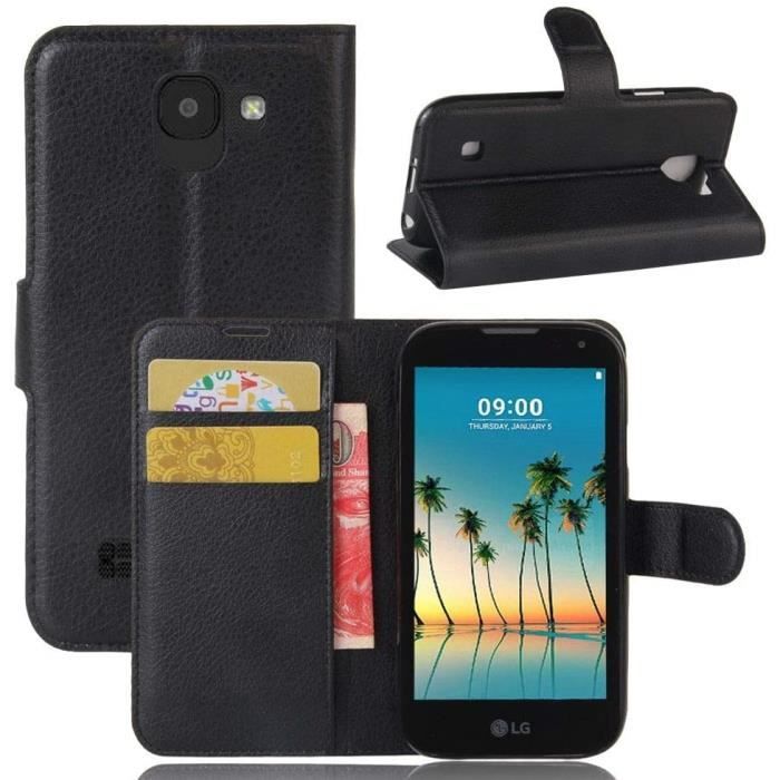 Coque LG K3 (3G / 4G), Sac de Portefeuille en Cuir PU Flip Case, Protecteur d'aimant avec Fente Carte Support Protecteur de TNP