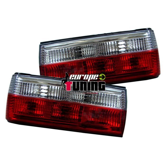 Feu arrière ARRIERE pour BMW Série 3 (E30) 87-90 - feux arrières design, rouge/blanc