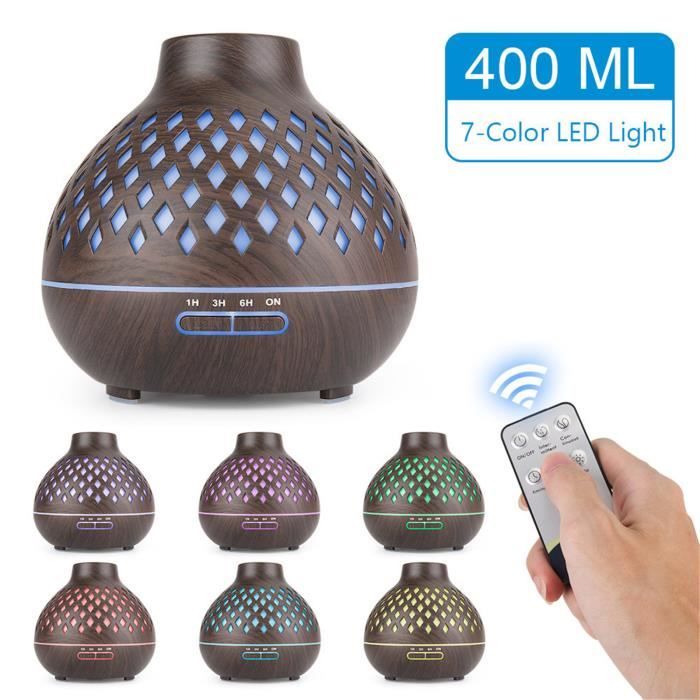 Arrêt automatique de diffuseur d'arôme, diffuseur d'huile essentielle de 400 ml avec D en forme de diamant ZXY201008827B_0169
