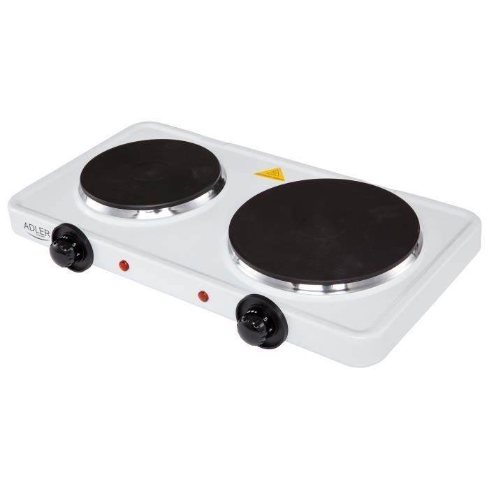 Adler AD-6504 Chaudière électrique double, régulateur de température, compacte, 154 et 185 mm, 2500W