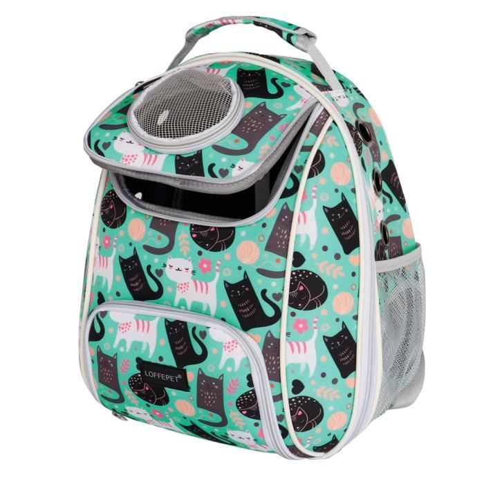 Sac de transport,Sac à dos pour chien chat Sac respirant pour chien grande capacité, sac de transport pour chiot - Type green-L