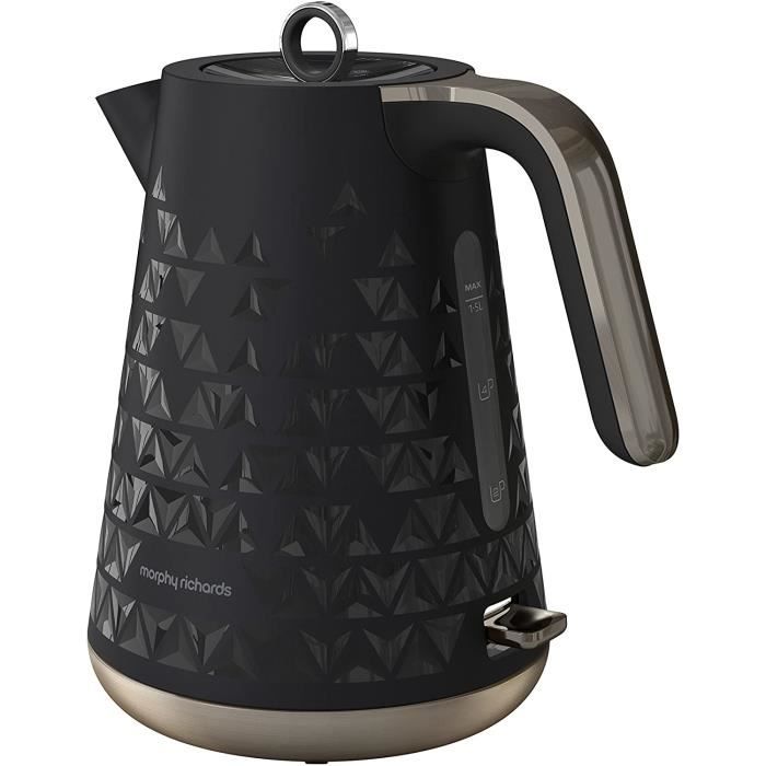 Morphy Richards M108251EE Bouilloire Prism Jug Noire, 2200 W, 1.5 liters