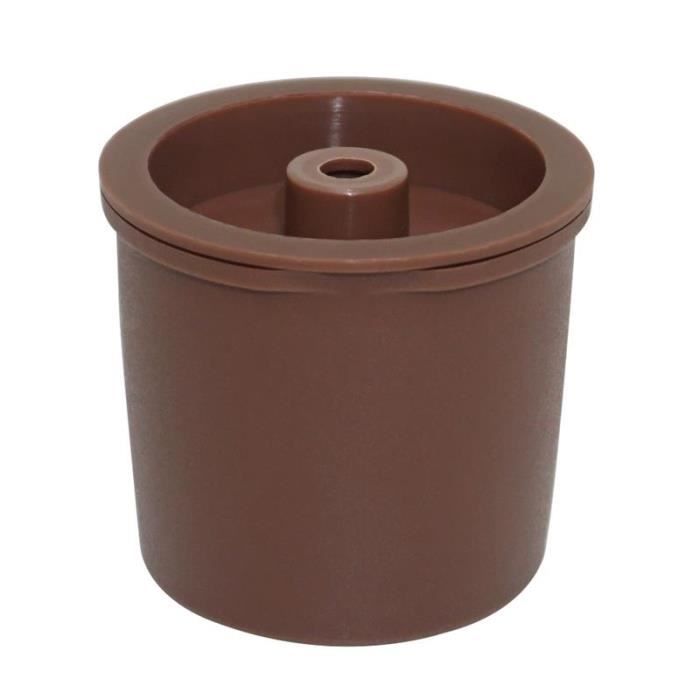 Petit déjeuner - Café,Capsules de café en plastique rechargeables multifonctionnelles pour le café de Machine de Illy - Type brown