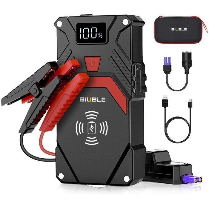 BIUBLE Booster Batterie 2500A 24000mAh Portable Jump Starter Tout Gaz ou 80 L Diesel Deacutemarrage de Voiture avec Chargeur [41]