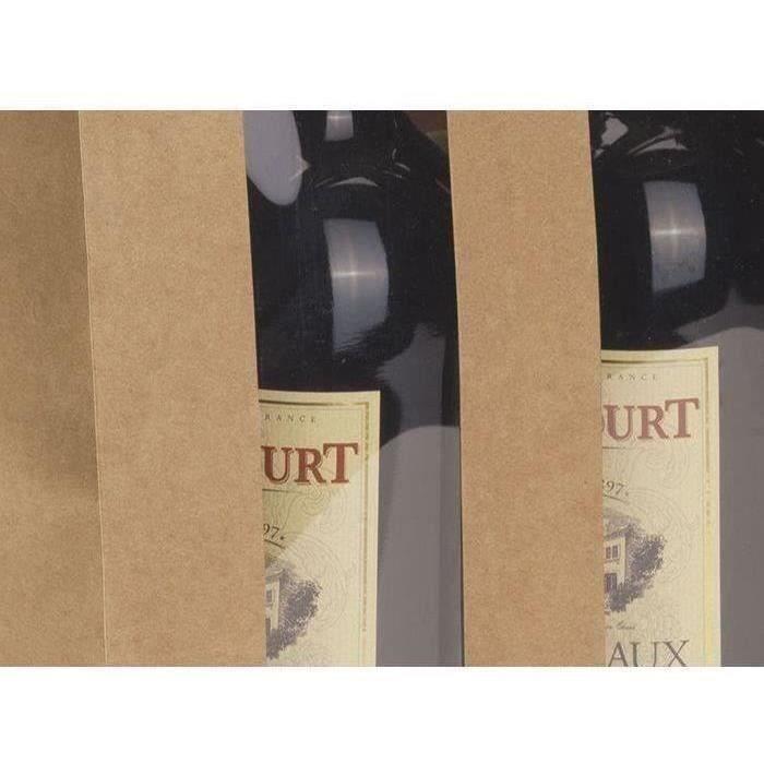 CLASSWINE Pochette pour 1 bouteille vin papier décor