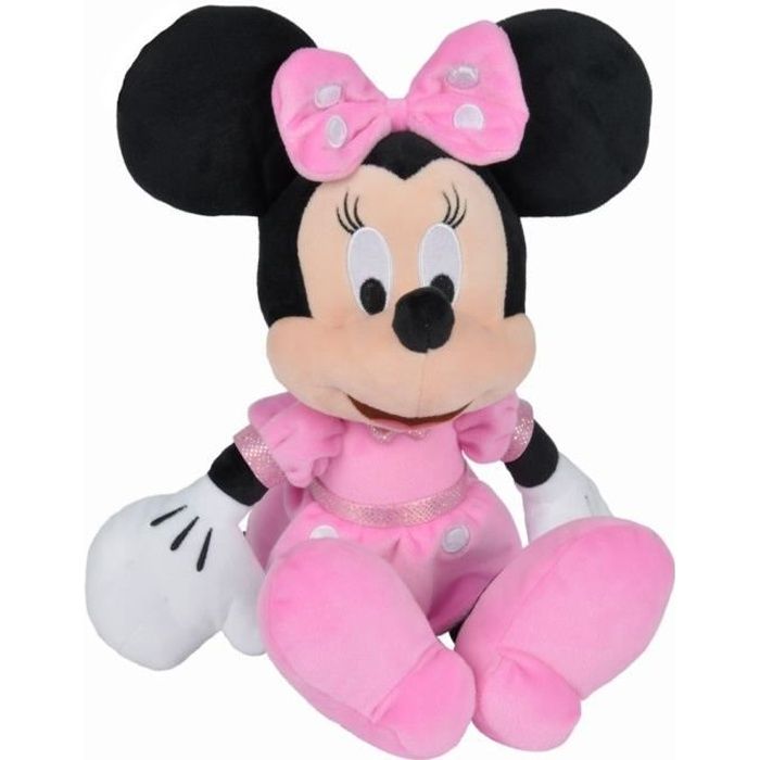 Disney Minnie Mouse - Peluche Minnie - Matériau Softwool 35cm
