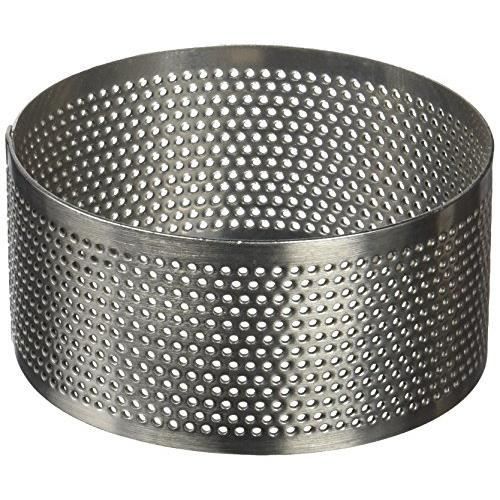 LACOR 68547 Cercle Rond perforé d 7 h3,5 cm, Acier Inoxydable, Gris, 7 cm Lacor_68547