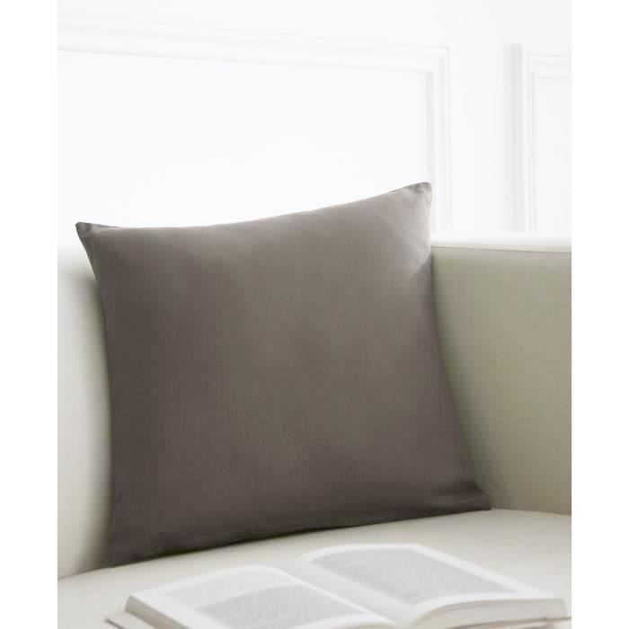 TODAY Coussin déhoussable 100% coton - 40x40 cm - Mastic