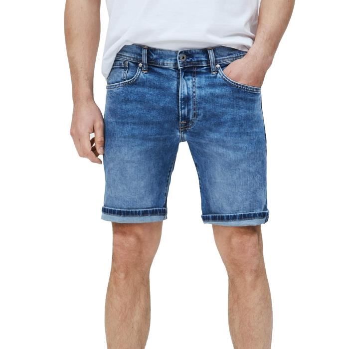 Bermuda Pepe Jeans Cane Bleu pour Homme