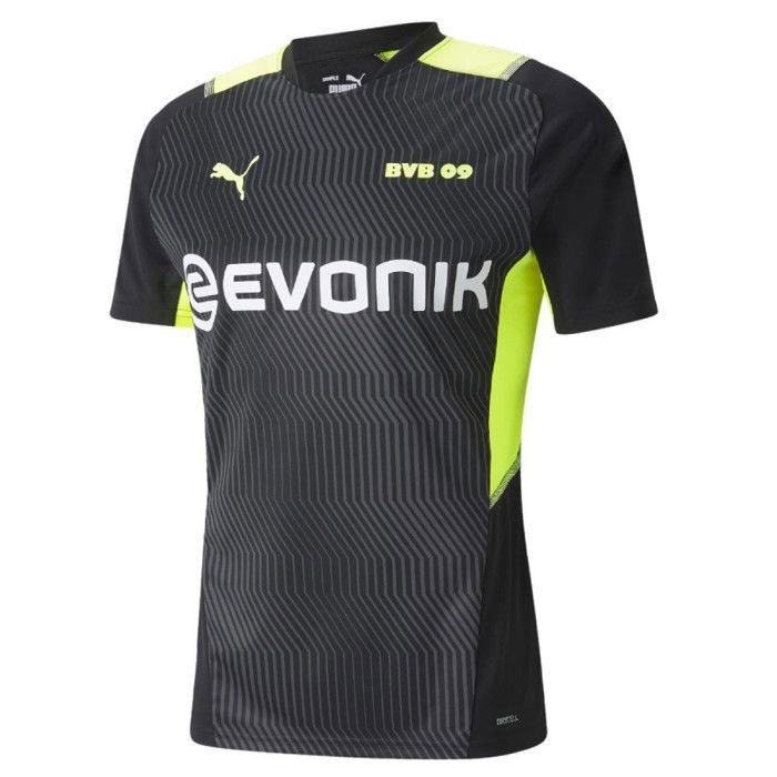 Maillot training Borussia Dortmund 2021/22 - noir/jaune fluo - XS